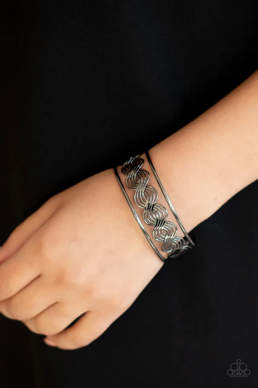 WEAVE an Impression Black Paparazzi Bracelet
