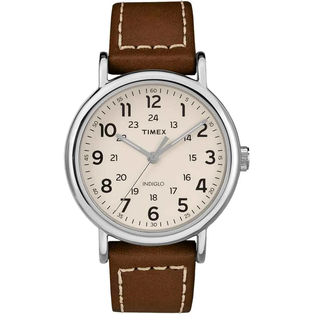 Weekender 2-Piece Leather Strap Watch - Cream