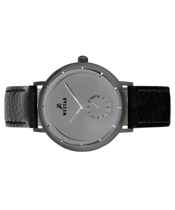 Westar Profile Leather Strap Grey Dial Quartz 50246GGN106 Mens Watch