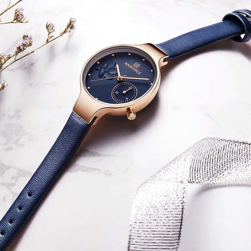 Women's Flower Dial Quartz Watches
