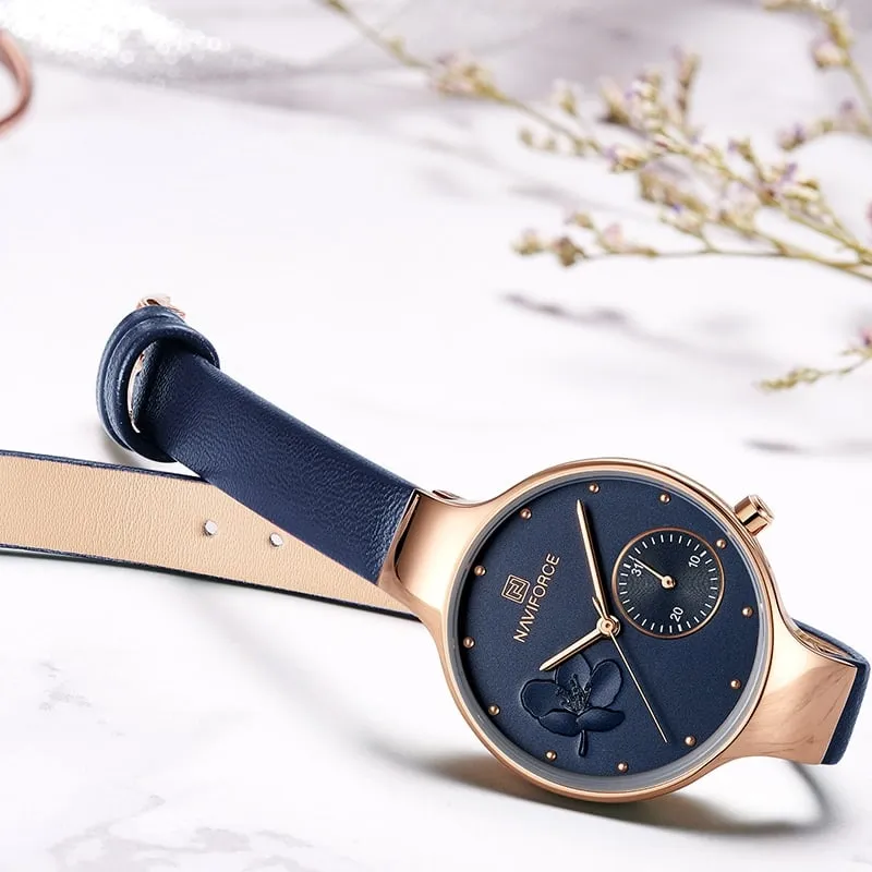 Women's Flower Dial Quartz Watches