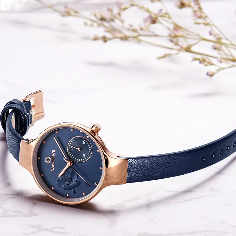 Women's Flower Dial Quartz Watches