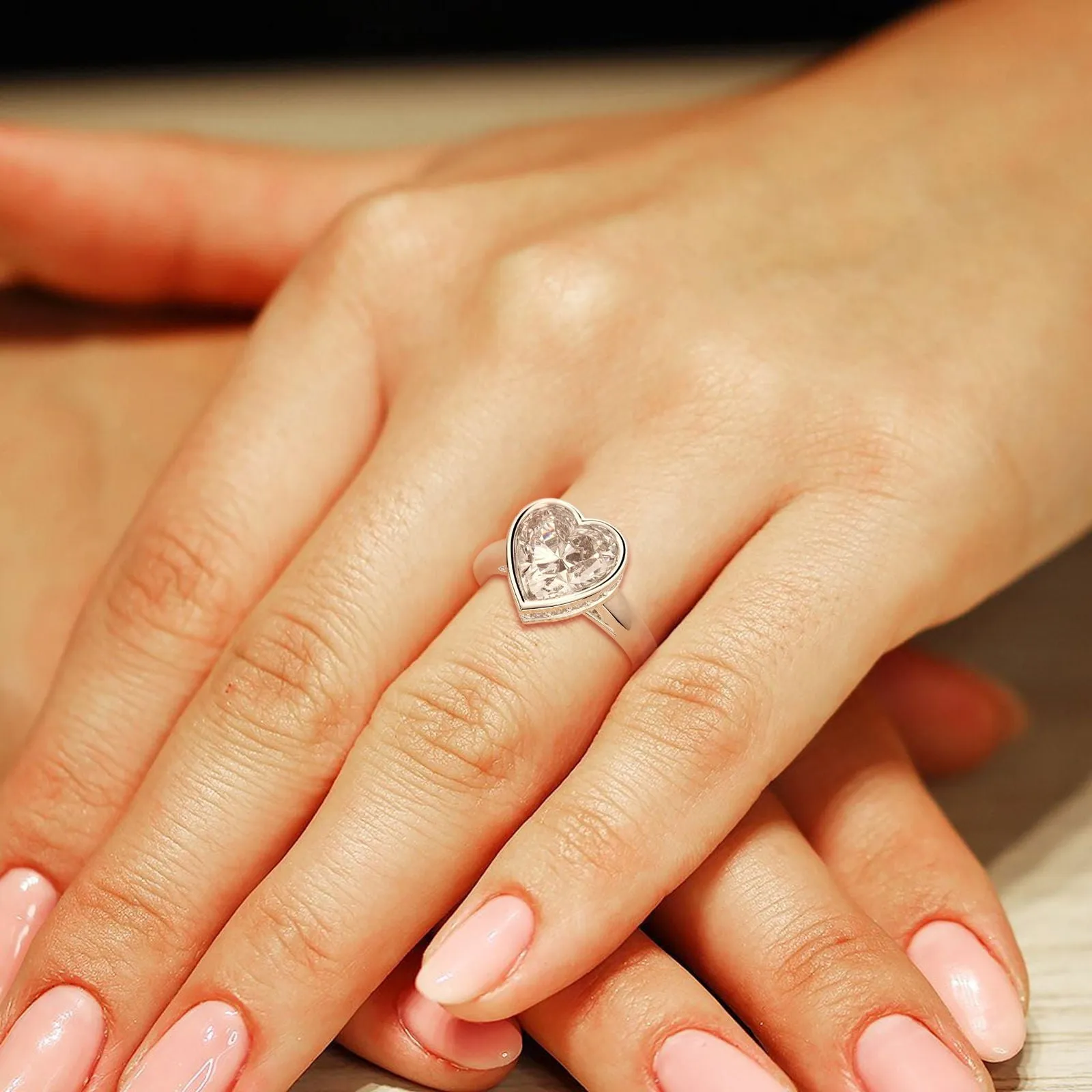 Xenia Heart Cut Halo Pave Solitaire Engagement Ring Setting