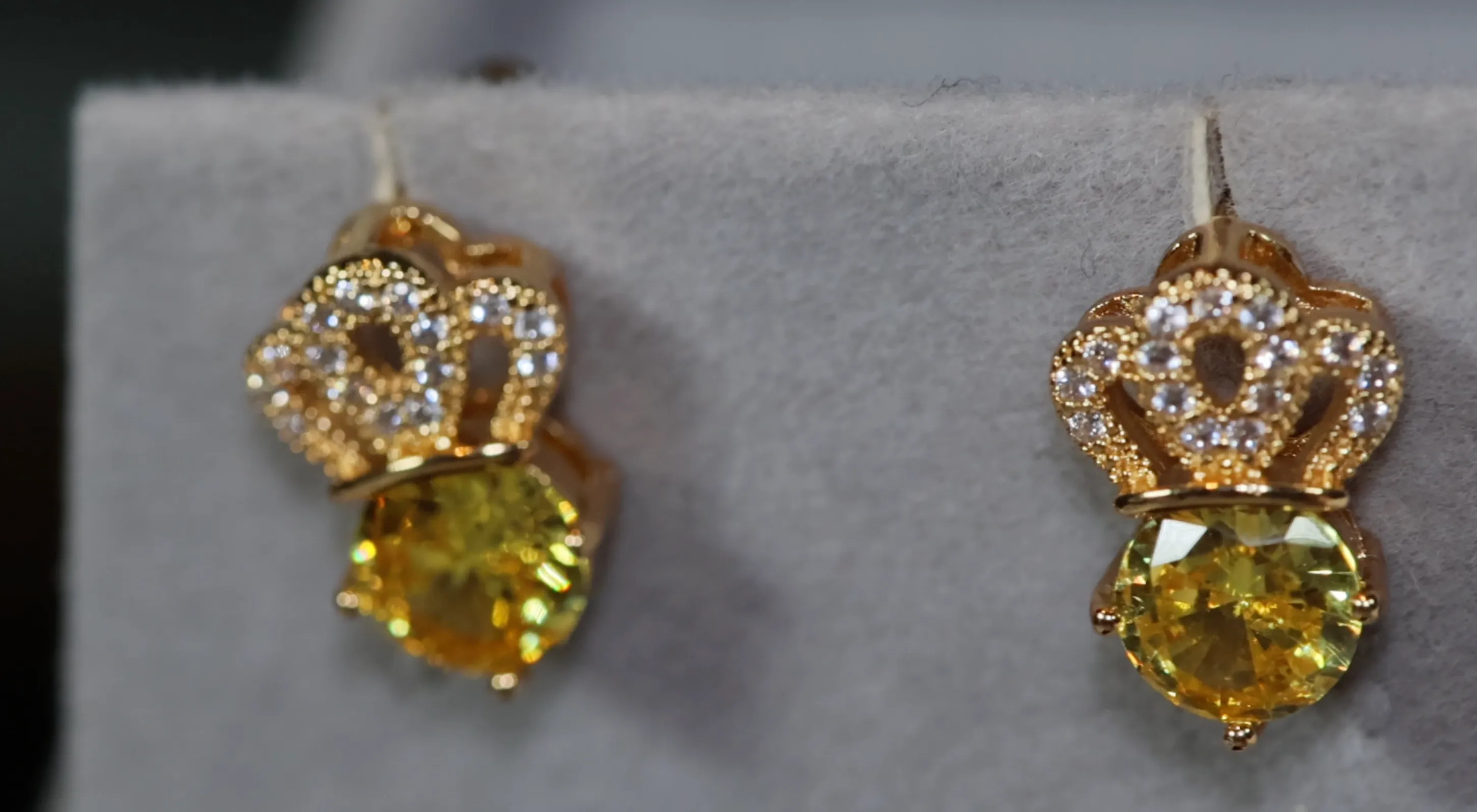 Yellow Diamond Earrings | Womens Earrings | Canary Yellow Earrings | Yellow Diamond Ear Studs | Stud Earrings | Diamond Ear Studs