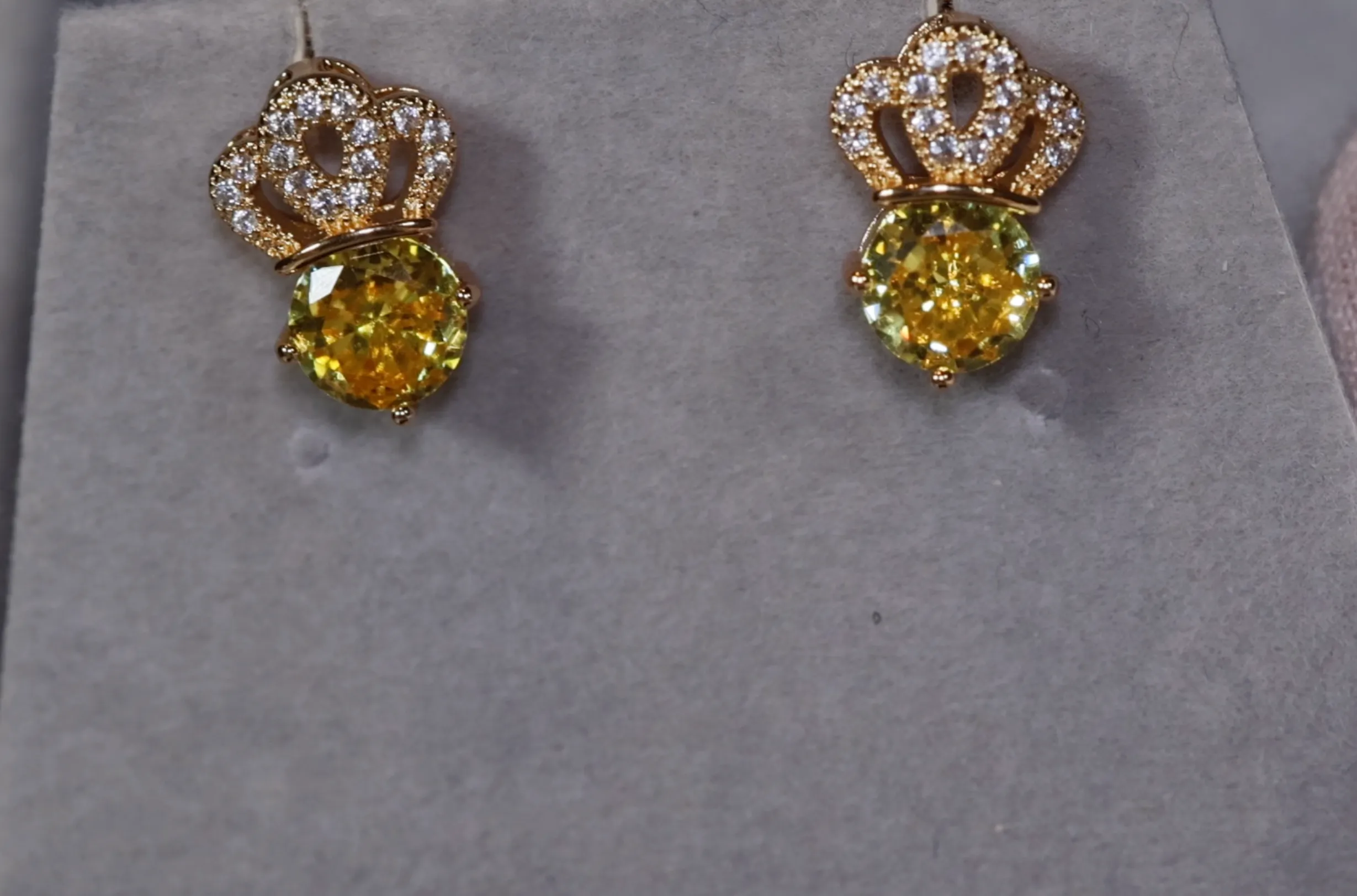 Yellow Diamond Earrings | Womens Earrings | Canary Yellow Earrings | Yellow Diamond Ear Studs | Stud Earrings | Diamond Ear Studs