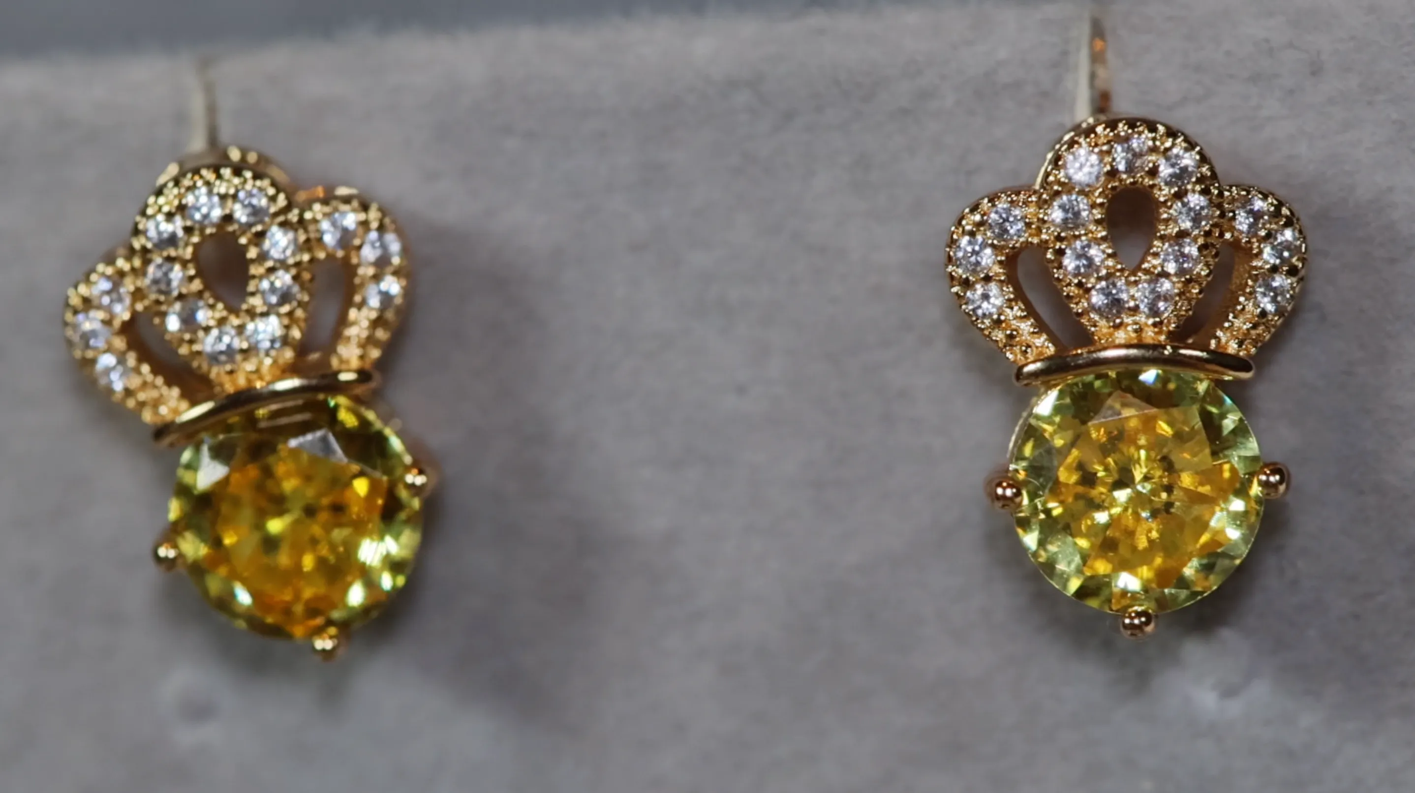 Yellow Diamond Earrings | Womens Earrings | Canary Yellow Earrings | Yellow Diamond Ear Studs | Stud Earrings | Diamond Ear Studs