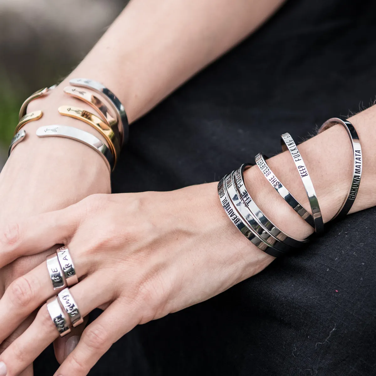You are F**king Awesome Mantra Cuff